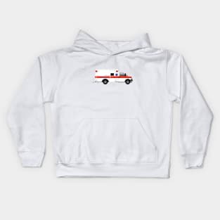 White Type III ambulance Kids Hoodie